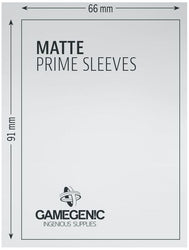 Gamegenic: Standard Size Sleeves 100ct - Matte Prime Purple 66 x 91 mm