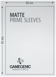 Gamegenic: Standard Size Sleeves 100ct - Matte Prime Lime 66 x 91 mm