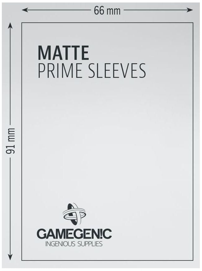 Gamegenic: Standard Size Sleeves 100ct - Matte Prime Pink 66 x 91 mm