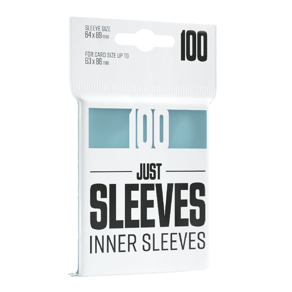 Gamesgenic Just Sleeves: Standard Size Inner Sleeves 100ct - 64 x 89 mm clear
