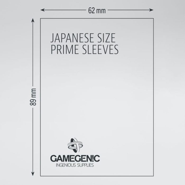 Gamegenic: Japanese Size 60ct - Clear Prime Sleeves