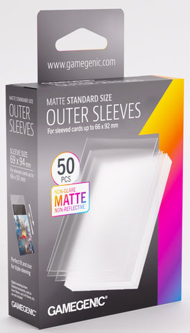 Gamegenic: Standard Size Outer Sleeves 50ct - Matte 69 x 94 mm