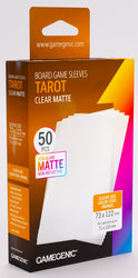 Gamegenic: Board Game Sleeves Tarot Size 50ct - Matte Clear 73 x 122 mm