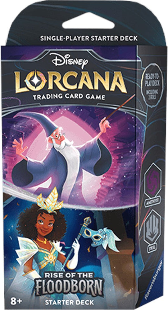 Disney Lorcana: Rise of the Floodborn - Starter Deck (Amethyst & Steel)