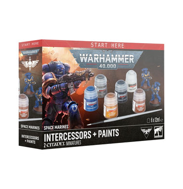 Warhammer 40,000: Space Marines - Intercessors + Paint Set