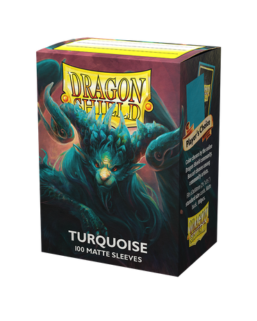 Dragon Shield: Standard 100ct Sleeves - Turquoise (Matte)