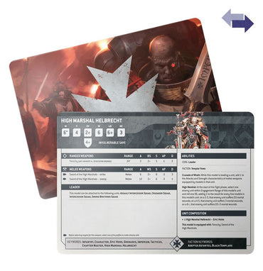 Warhammer 40,000: Datasheet Cards - Black Templars 10th Edition