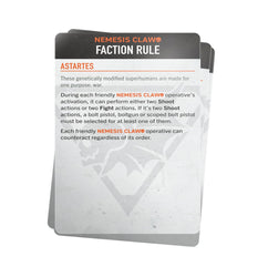Kill Team: Nemesis Claw - Datacards