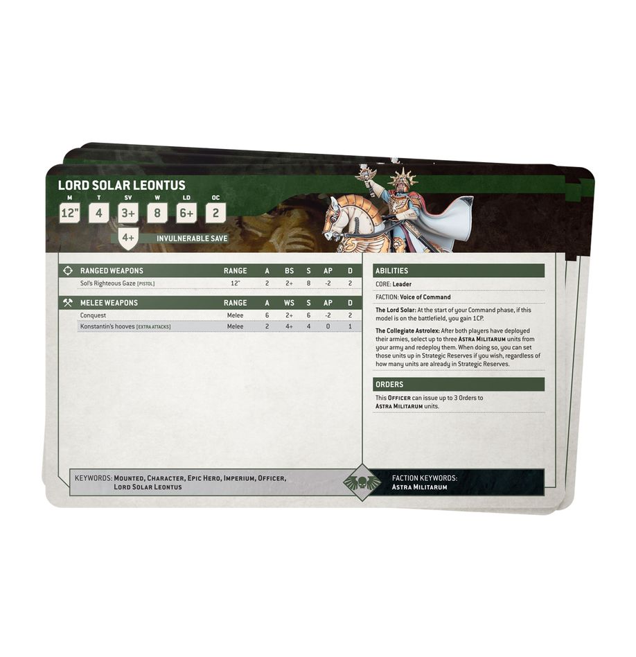Warhammer 40,000: Datasheet Cards - Astra Militarum