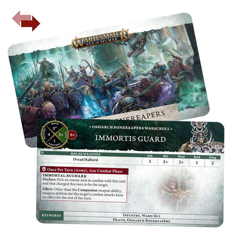Warhammer Age Of Sigmar: Warscroll Cards - Ossiarch Bonereapers