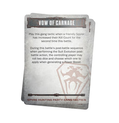 Necromunda: Spyre Hunting Pack Gang Tactics Cards