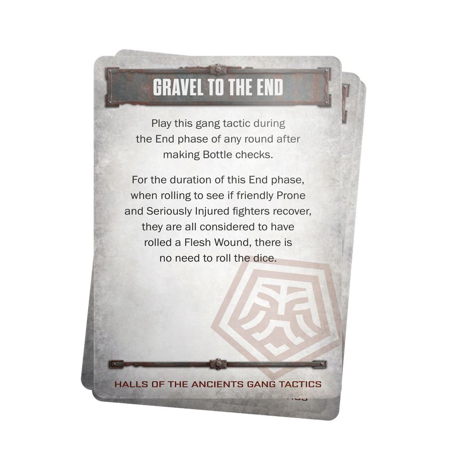 Necromunda: Hall of the Ancients Gang Tactics Cards