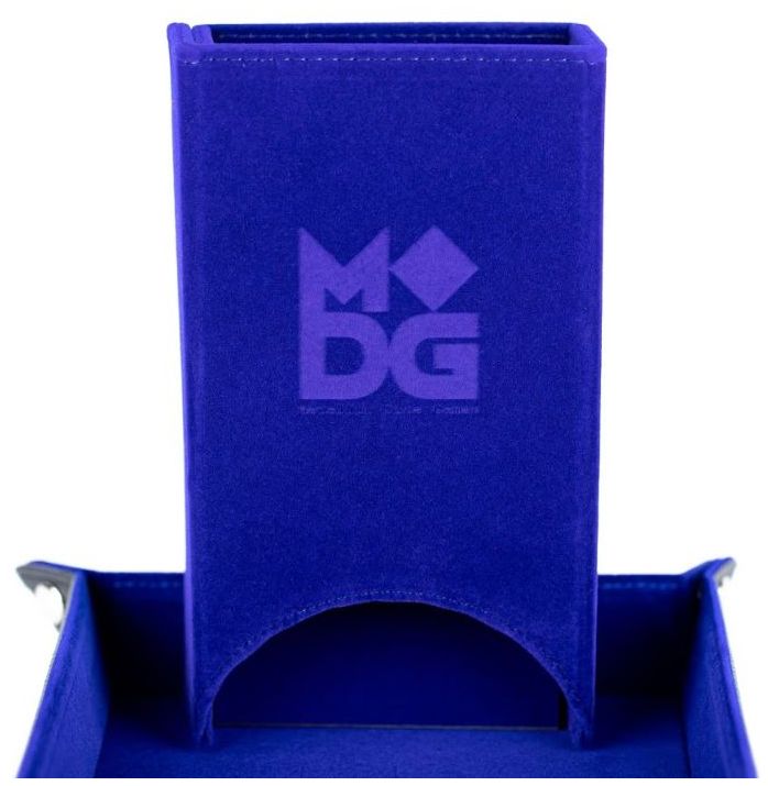 FanRoll - Fold Up Velvet Dice Tower (Blue)