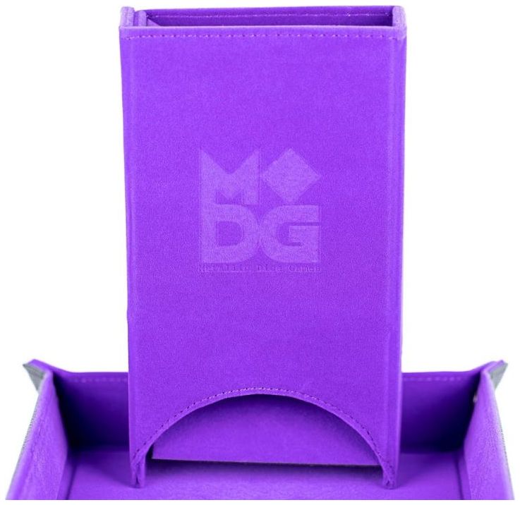 FanRoll - Fold Up Velvet Dice Tower (Purple)