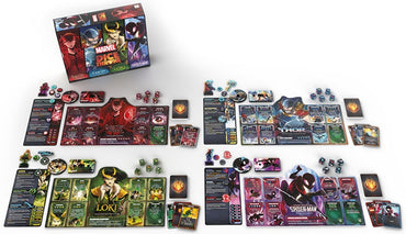 Dice Throne Marvel 4 Hero Box - Miles Morales: Spider-man V Scarlet Witch V Loki V Thor