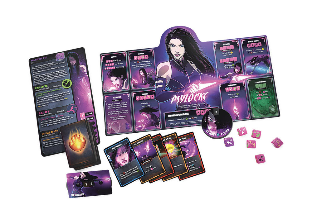 Dice Throne Marvel: X-Men 4 Hero Box 1 - Iceman v Psylocke v Storm v Wolverine