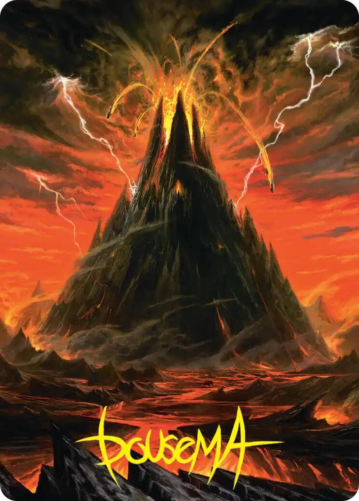Mount Doom Art Card (Gold-Stamped Signature) [The Hobbit Art Series]