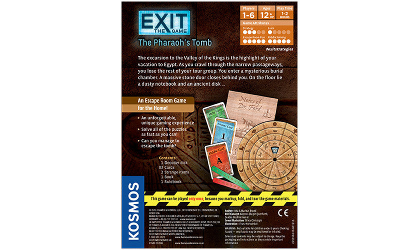 Exit: The Game - The Pharaoh's Tomb