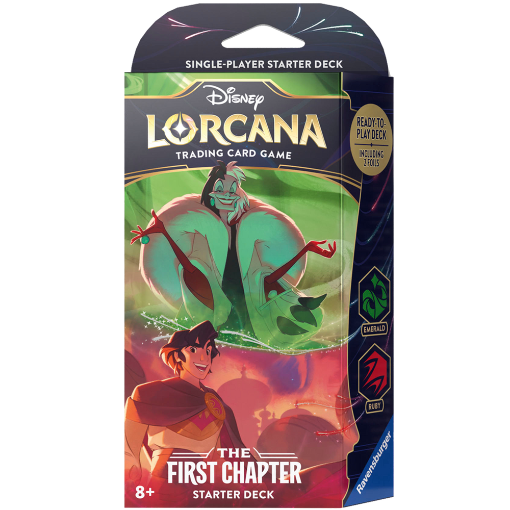 Disney Lorcana: The First Chapter - Starter Deck (Emerald & Ruby)