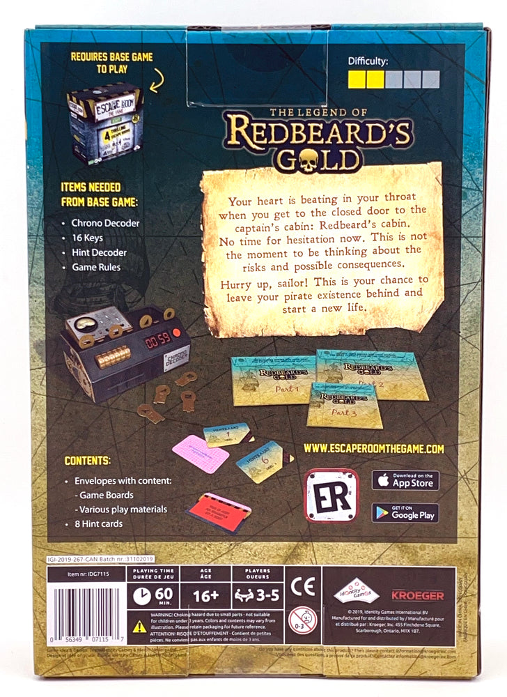 Escape Room The Game - Redbeard's Gold Expansion