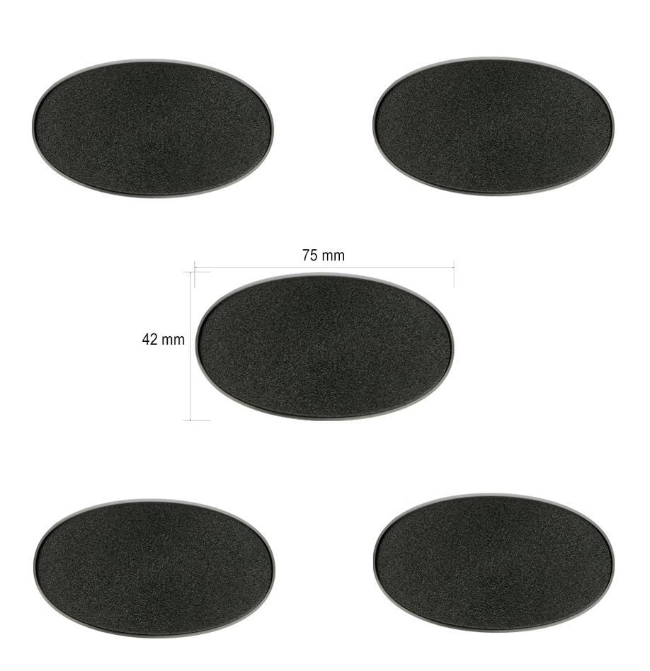 Citadel 75x42mm Oval Bases 5pk