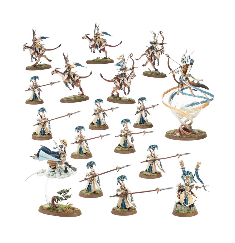 Warhammer Age Of Sigmar: Lumineth Realm-lords - Iliathan Warhost Battleforce