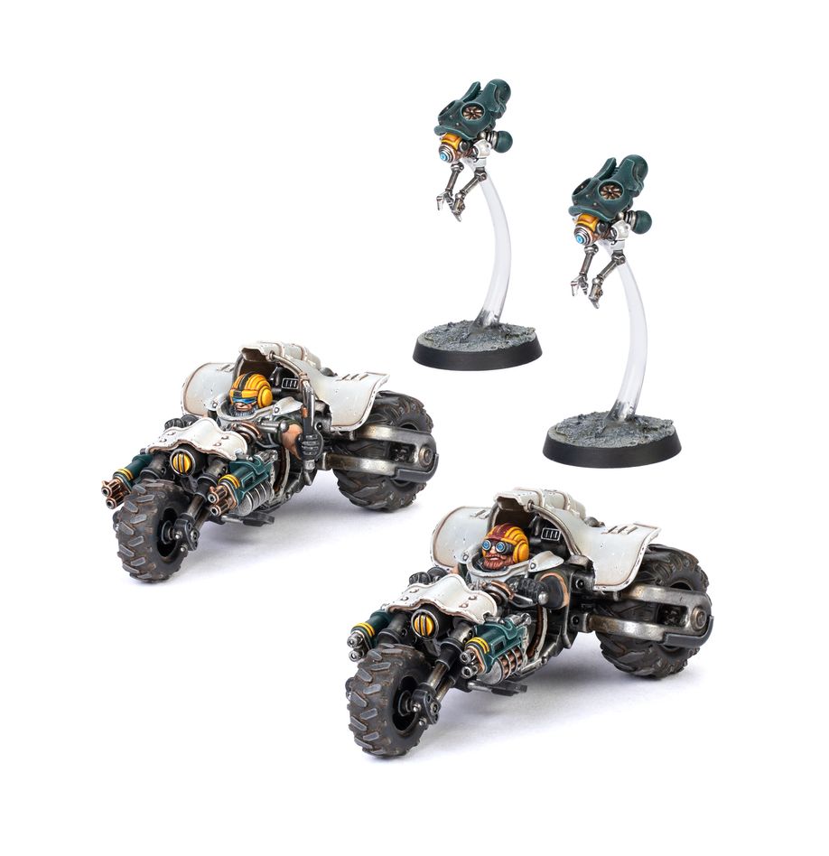 Necromunda: Ironhead Squat Prospector - Svenotar Scout Trikes