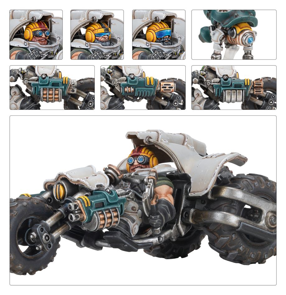 Necromunda: Ironhead Squat Prospector - Svenotar Scout Trikes