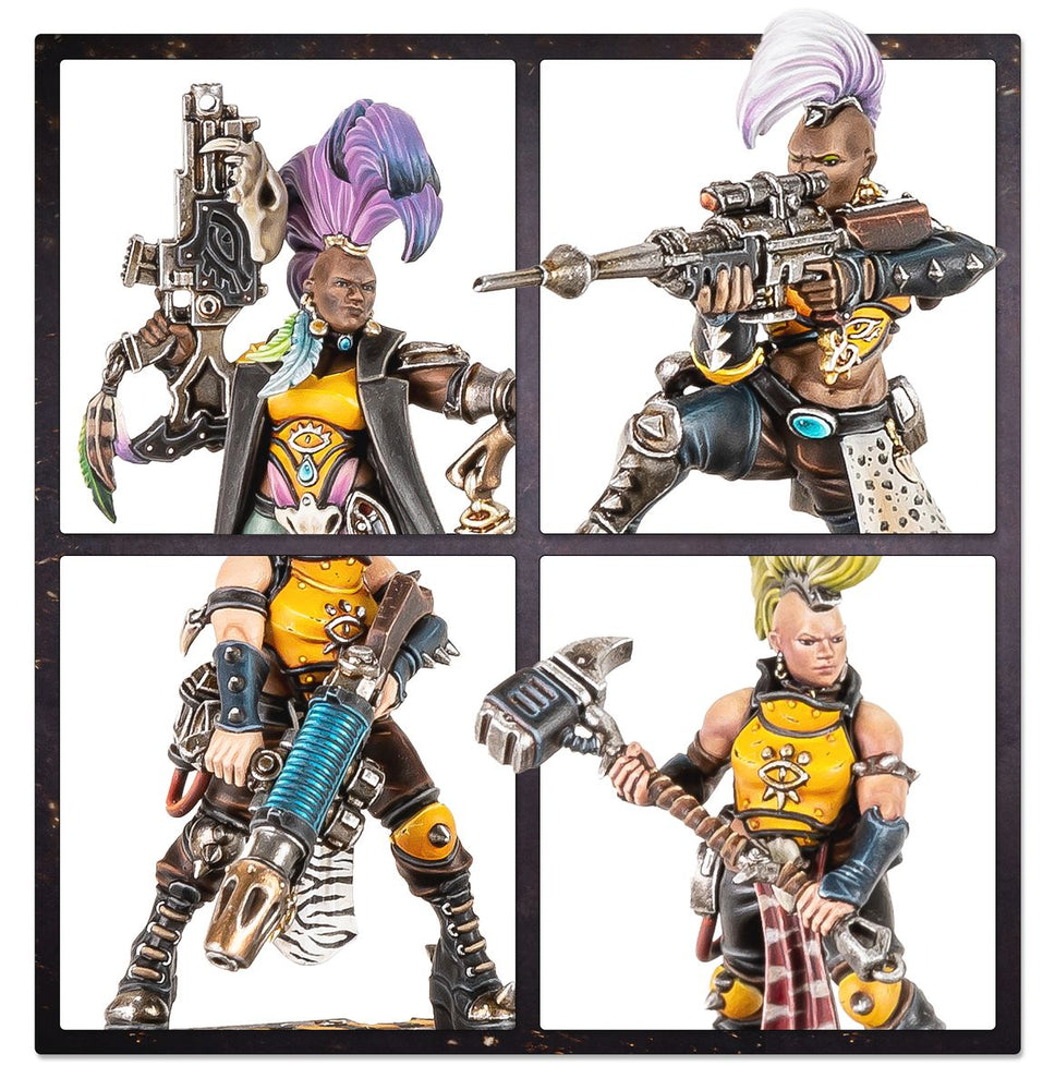 Warhammer Necromunda: Escher Gang Matriarchs & Phyrr Cats