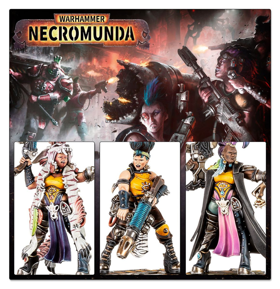 Warhammer Necromunda: Escher Gang Matriarchs & Phyrr Cats
