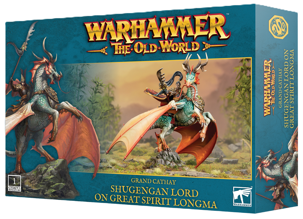 Warhammer The Old World: Grand Cathay - Shugengan Lord on Great Spirit Longmar