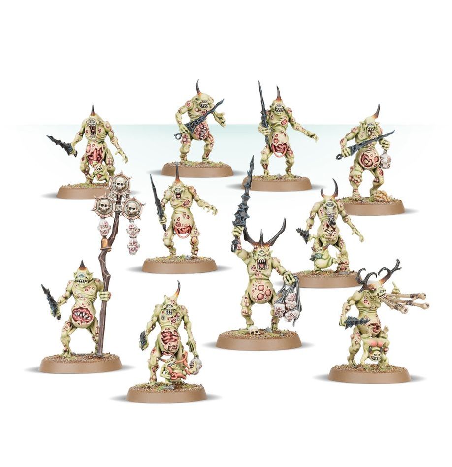 Warhammer Age Of Sigmar: Maggotkin of Nurgle - Plaguebearers of Nurgle