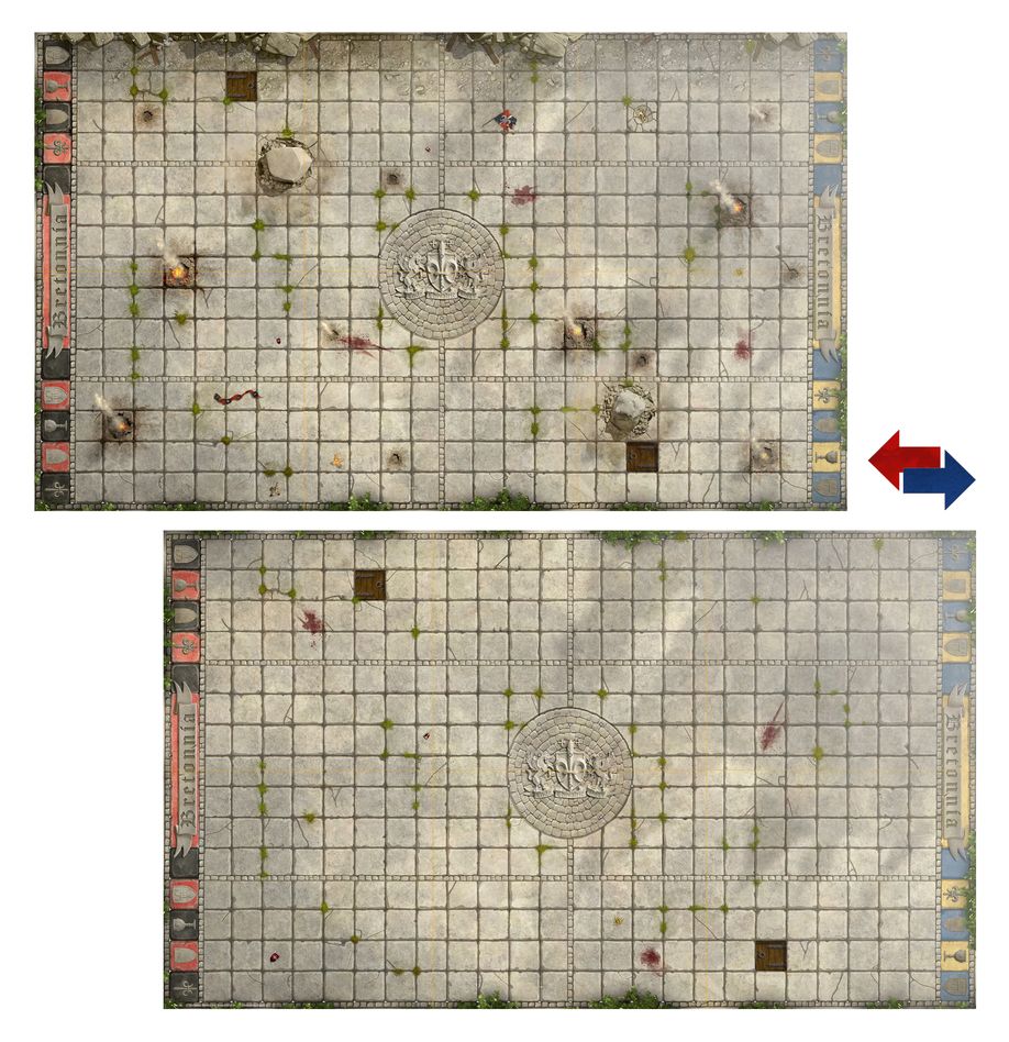 Blood Bowl: Bretonnian Pitch - Double-sided Pitch & Dugouts (2025)