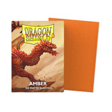 Dragon Shield: Standard 100ct Sleeves - Amber (Matte)