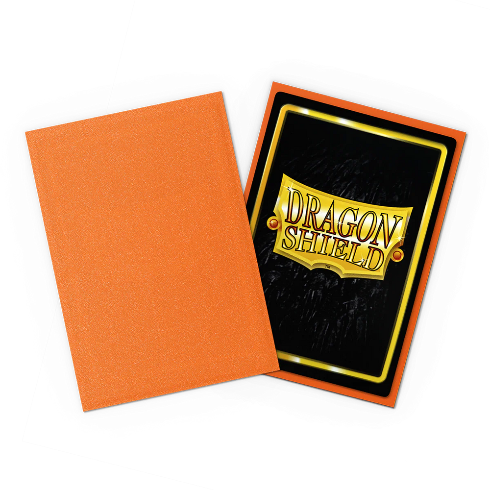 Dragon Shield: Japenese Size 60ct Sleeves - Amber (Matte)
