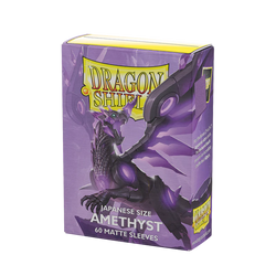 Dragon Shield: Japenese Size 60ct Sleeves - Amethyst (Matte)