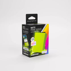 Gamegenic: Standard Size Sleeves 100ct - Matte Prime Lime 66 x 91 mm