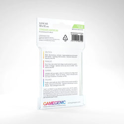 Gamegenic: Board Game Sleeves Standard American Size 50ct - Matte Clear 59 x 91 mm
