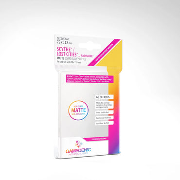 Gamegenic: Board Game Sleeves Scythe™/Lost Cities™ - Matte Clear 72 x 112 mm