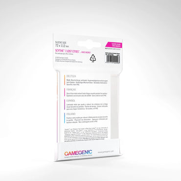 Gamegenic: Board Game Sleeves Scythe™/Lost Cities™ - Matte Clear 72 x 112 mm