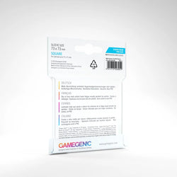 Gamegenic: Board Game Sleeves Square Size 50ct - Matte Clear 73 x 73 mm