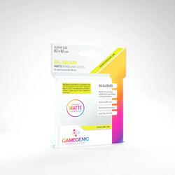 Gamegenic: Board Game Sleeves Big Square Size - Matte Clear 82 x 82 mm