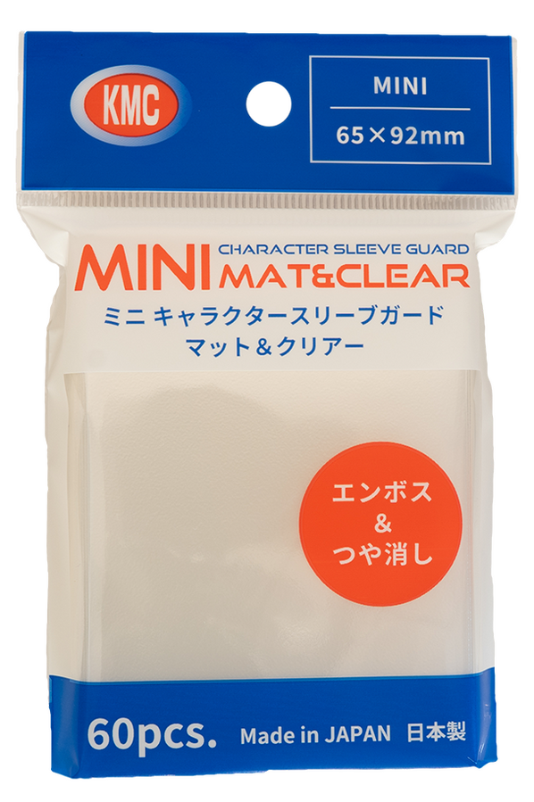 KMC Mini Character Sleeve Guard MAT & CLEAR
