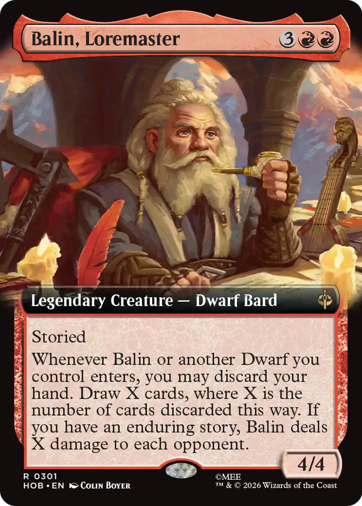 Balin, Loremaster (Extended Art) [The Hobbit]