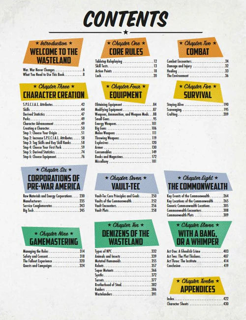 Fallout: The Role Playing Game Core Rulebook