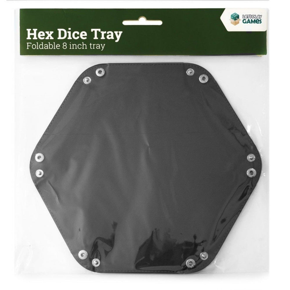 Let's Play Games Hex Dice Tray 8" Black