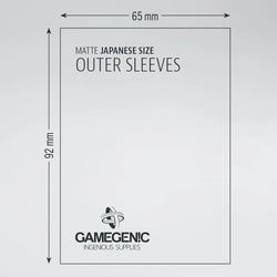 Gamegenic: Japanese Size Outer Sleeves 60ct - Matte 65 x 92 mm