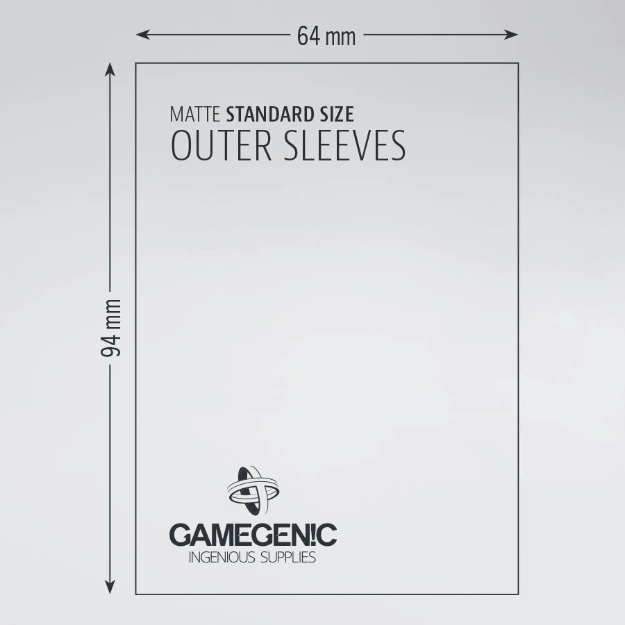 Gamegenic: Standard Size Outer Sleeves 50ct - Matte 69 x 94 mm