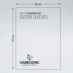 Gamegenic: Standard Size Outer Sleeves 50ct - Matte 69 x 94 mm