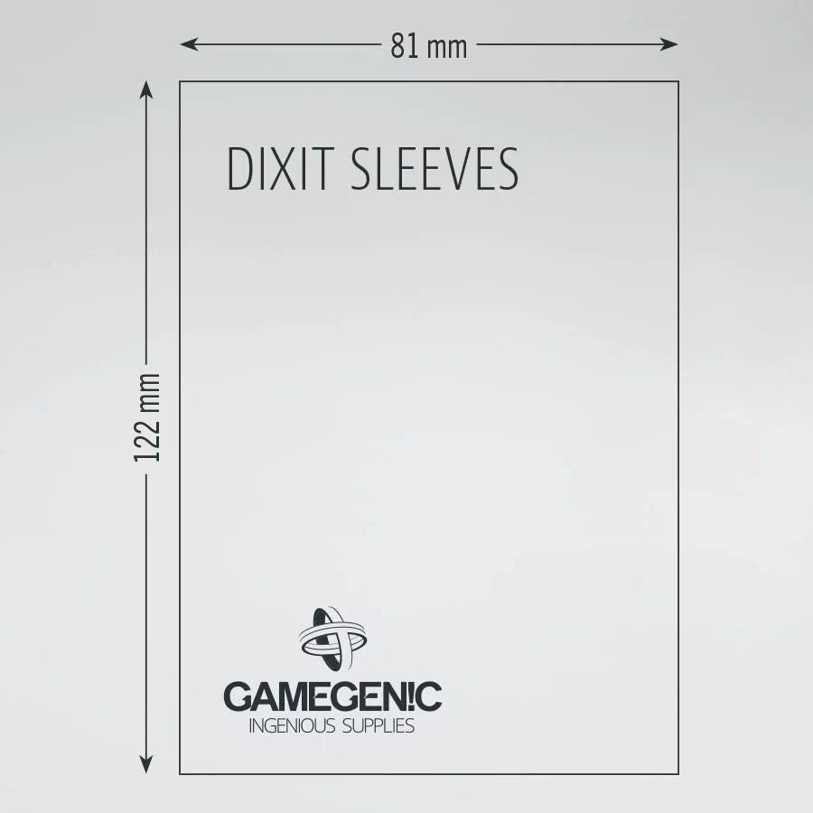 Gamegenic: Board Game Sleeves Dixit/Mysterium Sized 90ct - Matte Clear 81 x 122 mm